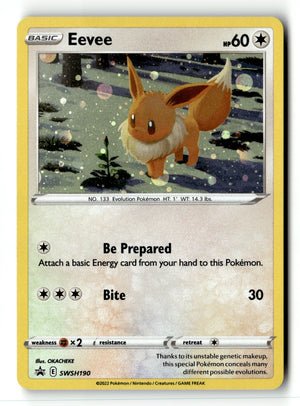 Pokemon Card Eevee - Holo LP SWSH: Sword & Shield Promo Cards SWSH190