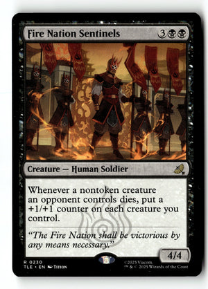 MTG Fire Nation Sentinels Avatar: The Last Airbender LP Magic The Gathering