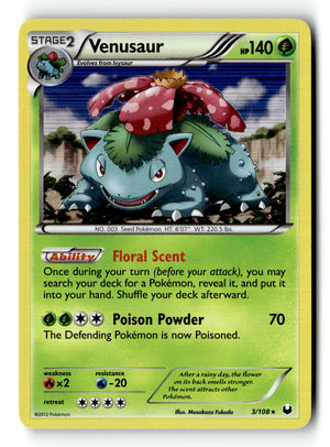 Pokemon Card Venusaur - 3/108 Cosmos Holo Holo LP Blister Exclusives 003/108