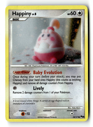 Pokemon Card Happiny Holo LP POP Series 8 14/17