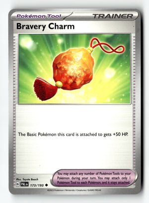 Pokemon Card Bravery Charm LP Paldea Evolved 173/193