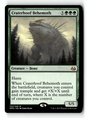 MTG Craterhoof Behemoth Modern Masters 2017 LP Magic The Gathering