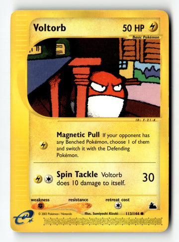 Pokemon Card Voltorb LP Skyridge 113/144