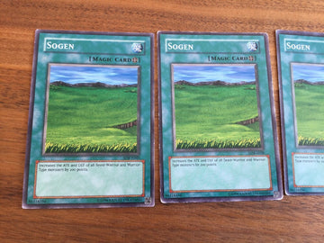 LOB-E038 3 x YuGiOh Card - SOGEN (mixed) worn! (back)