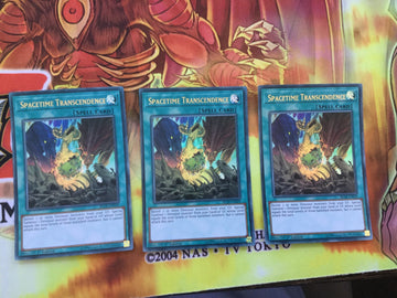 BLLR-EN029 YUGIOH CARD 3 X SPACETIME TRANSCENDENCE -ULTRA