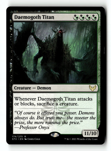 MTG Daemogoth Titan Strixhaven: School of Mages LP Magic The Gathering
