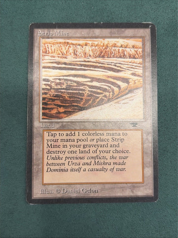 MTG Strip Mine Antiquities LP Magic The Gathering