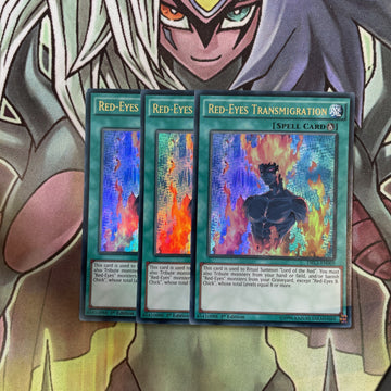 DRL3-EN069 x3 Red-Eyes Transmigration Ultra Rare Excellent Condition Yugioh
