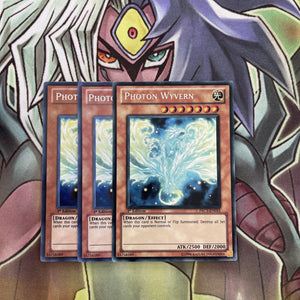 PRC1-EN015 x3 Photon Wyvern Secret Rare Excellent Condition Yugioh