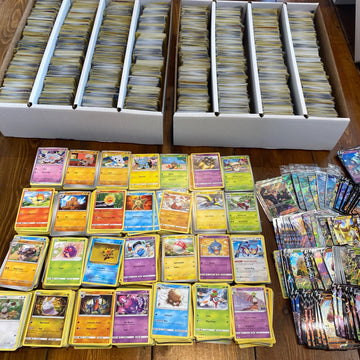 50x Pokemon Card Bundle TCG Rare Holo 100% Genuine Pokémon Cards 1x V Guaranteed