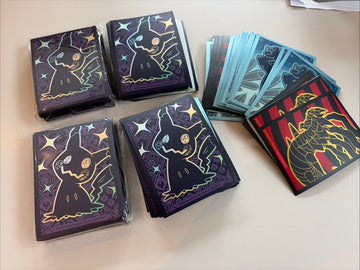 500 Pokemon TCG Card Sleeves Bundle - Super Premium Collection, ETB, Sealed Used