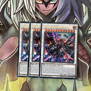 DUPO-EN059 x3 Hot Red Dragon Archfiend King Calamity Ultra Excellent Cond Yugioh