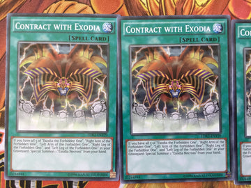 LDK2-ENY29 x3 Contract With Exodia Near Mint/Mint Pack Fresh Yugioh (back)