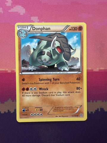 Pokemon Card Donphan Plasma Storm Uncommon 72/135 Near Mint