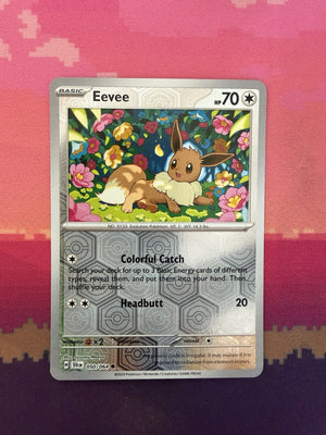 Pokemon Card Eevee Shrouded Fable Reverse Holo Common 050/064 Near Mint