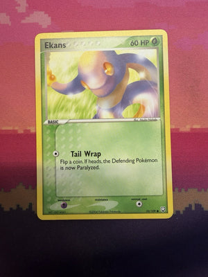Pokemon Card Ekans EX Team Rocket Returns Common 55/109 Near Mint