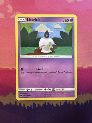Pokemon Card Litwick Lost Thunder Common 101/214 Near Mint