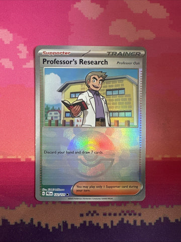 Pokemon Card Professor's Research Prismatic Pokeball Reverse 122/131 Near Mint