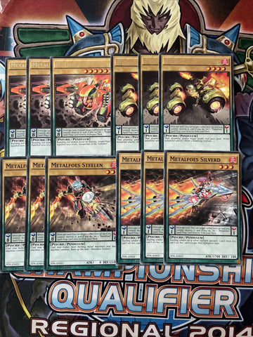 Deck Metalfoes Yugioh 12 Cards TDIL