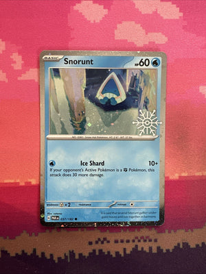 Pokemon Card Snorunt Advent Calendar Snowflake STAMP 037/182 Near Mint