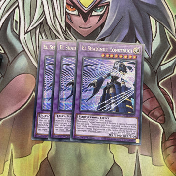 MP21-EN247 x3 El Shaddoll Construct Secret Rare Excellent Conditon Yugioh