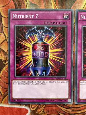 OP08-EN024 - Nutrient Z Yugioh cards OTS pack NM x3 (back)