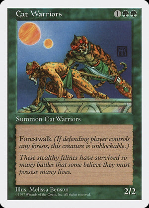 Cat Warriors Fifth Edition Excellent Magic MTG
