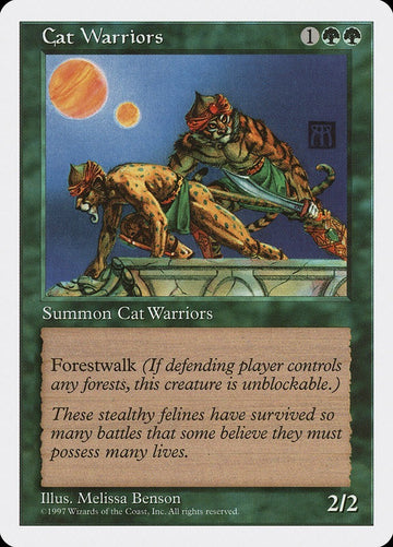 Cat Warriors Fifth Edition Excellent Magic MTG