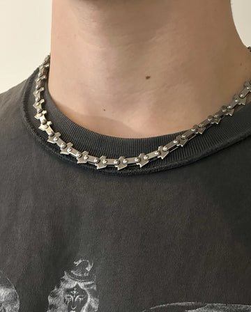Chainsaw Man Chain Necklace - Stainless Steel Goth Punk Jewellery