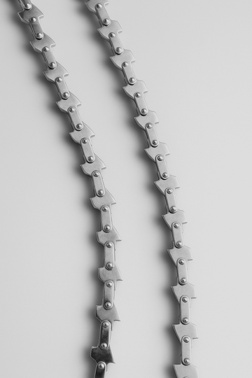Chainsaw Man Chain Necklace - Stainless Steel Goth Punk Jewellery (back)