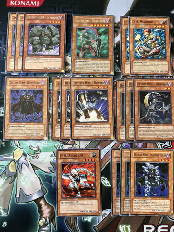 Deck Yugioh Destiny Hero 32 Cards (back)