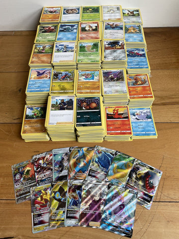 250x Pokemon Card Bundle TCG Rare Holo 100% Genuine Pokémon Cards Collection
