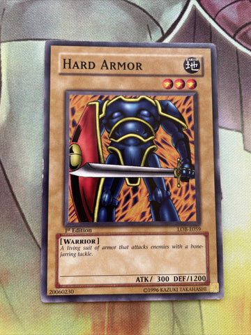 lob-e059 Hard Armor 1st Edition (NM+) Common Yugioh!