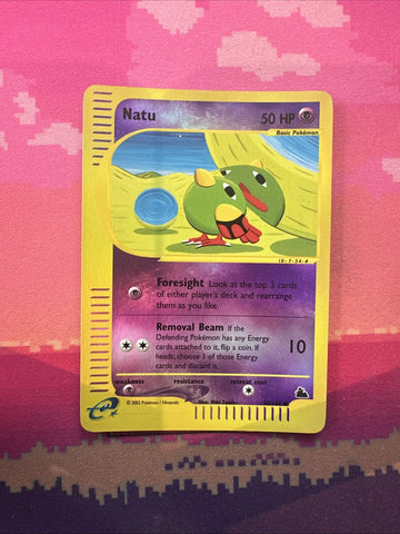 Pokemon Card Natu Skyridge Reverse Holo 80/144 NM