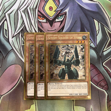 MVP1-ENG12 x3 Sentry Soldier of Stone Gold Rare Excellent Conditon Yugioh