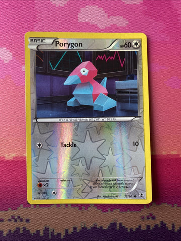 Pokemon Card Porygon Plasma Blast Reverse Holo 72/101 NM