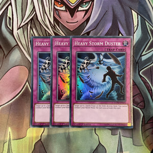 COTD-EN076 x3 Heavy Storm Duster Super Rare Excellent Condition Yugioh