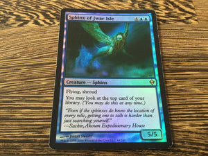 Sphinx of Jwar Isle Foil - Zendikar Excellent Magic MTG