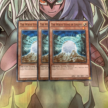 LDK2-ENK04 x3 The White Stone of Legend Common Excellent Condition Yugioh