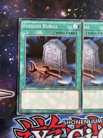 LDK2-ENJ29 x3 Foolish Burial Common Playset Yugioh (back)