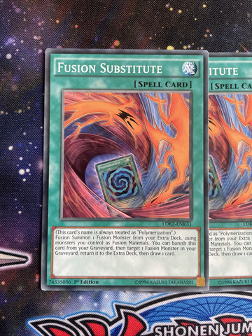 LDK2-ENK31 x3 Fusion Substitute Common Playset Yugioh (back)