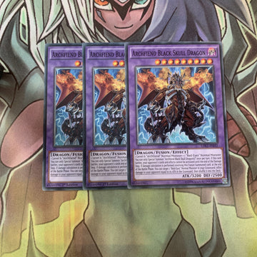 LDK2-ENJ42 x3 Archfiend Black Skull Dragon Common Excellent Condition Yugioh