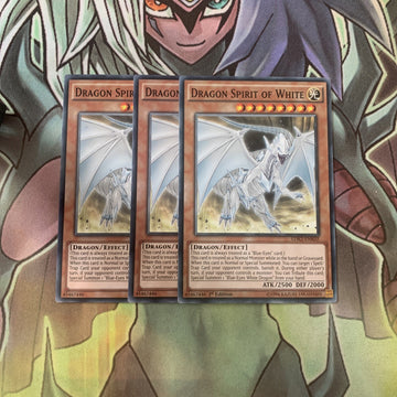 LDK2-ENK02 x3 Dragon Spirit of White Common Excellent Condition Yugioh