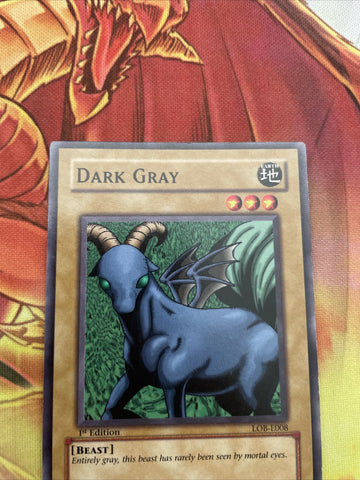 lob-e008 Dark Gray1st Edition (NM+) Common Yugioh! (back)