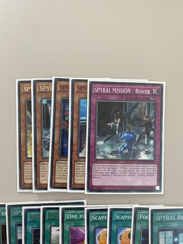 Deck Core Spyral 16 Cards YuGiOh (back)