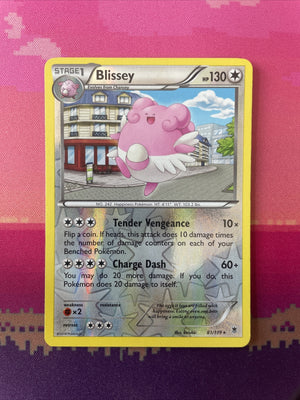 Pokemon Card Blissey Phantom Forces Reverse Holo Rare 81/119 NM