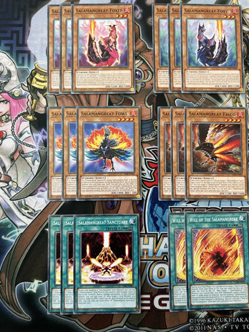 Deck Salamangreat Yugioh 26 Cards SDSB (back)