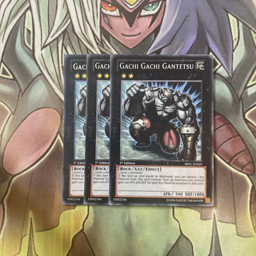 BP01-EN025 x3 Gachi Gachi Gantesu CommonExcellent Condition Yugioh