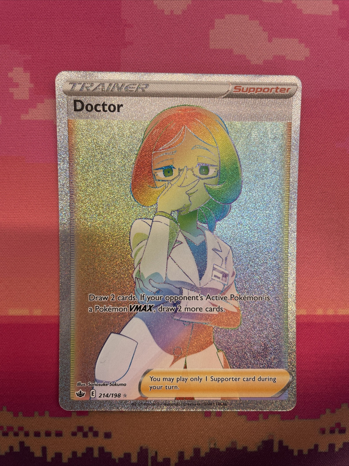 full art doctor pokemon card 214/198 Secret Rare Chilling Reign NM – Twin Traders holofoil pattern or surface Faceless Menace full decklist Type:Box Kaldheim Commander