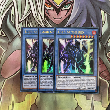 DRL3-EN068 x3 Lord of the Red Ultra Rare Excellent Condition Yugioh